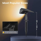 60 LED Solar Garden Spotlights 4-Pack, LED