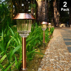 Solar Walkway Path Lights 2-Pack, Waterproof