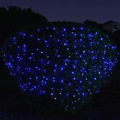 Joomer Blue Battery Christmas Lights, 66ft 200LED Fairy Lights Battery Operated Timer 8 Modes Waterproof for Outdoor Home Garden Party Holiday Christmas Trees Decoration