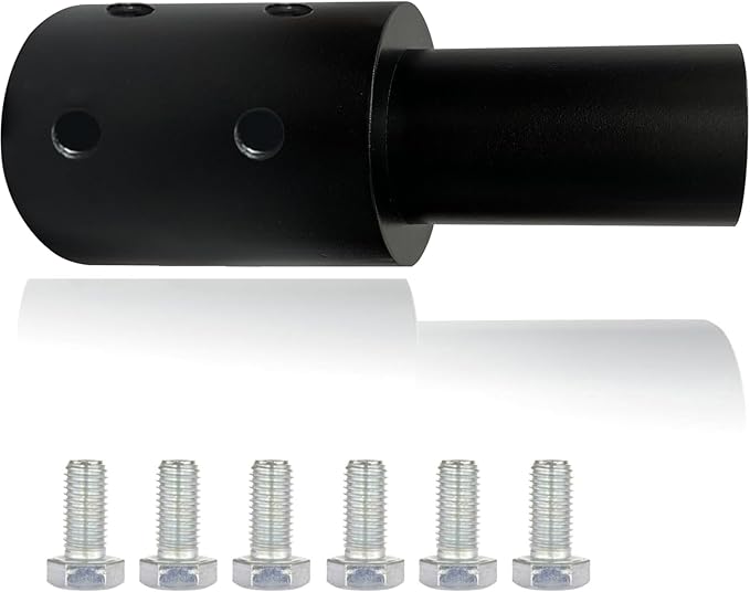 6pcs Slip Fitter Light Pole Adapter - for 3 inch Round Pole, 2 3/8 inch Round Tenon Adapter for Led Parking Lot Lights Shoebox Street Post Light Metal Outdoor Mount Bracket