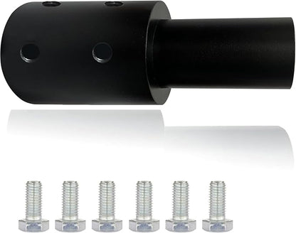 6pcs Slip Fitter Light Pole Adapter - for 3 inch Round Pole, 2 3/8 inch Round Tenon Adapter for Led Parking Lot Lights Shoebox Street Post Light Metal Outdoor Mount Bracket