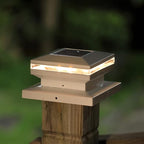Solar Post Cap Lights 8-Pack, Waterproof LED