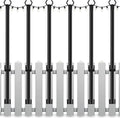 6-Pack Outdoor String Lights, 5ft Waterproof