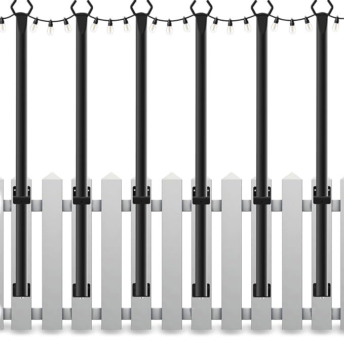 6-Pack Outdoor String Lights, 5ft Waterproof