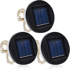 3-Pack Solar Pathway Lights, Waterproof LED Driveway Lights