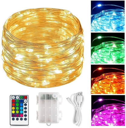 39ft Christmas LED String Lights, Waterproof Timer Lights