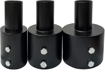 Slip Fitter Light Pole Adapter - for 4 inch Round Pole, 2 3/8 inch Round Tenon Adapter for Led Parking Lot Lights Shoebox Street Post Light Metal Outdoor Mount Bracket