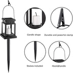 Garden Solar Lantern Set 8-Pack, Decorative Patio Lighting