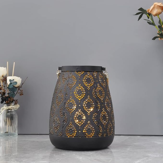 Moroccan Solar Lanterns, Waterproof LED Yard Lights