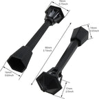 Solar Post Cap Lights, Black Waterproof