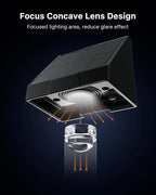 8-Pack Solar Wall Lights, Outdoor LED