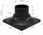 Black Solar Deck Post Lights, Outdoor LED Caps