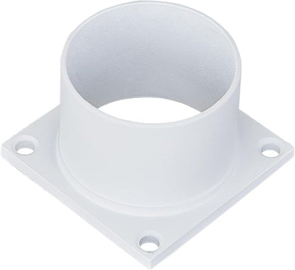 Design House 590059 Standard 3-Inch Fitter Outdoor Pier Base Round Accessory Mount for Deck Porch Patio, White