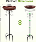 Classic Bird Bath & Feeder, Outdoor Metal