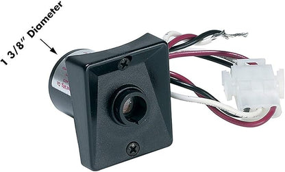 Solus Dusk-to-Dawn Sensor with Ezee Change Plug – Outdoor Photocell Sensor for 3" Lamp Posts – Auto On/Off – UL Listed – 120V – 5 Year Warranty, (Black, Pack of 4)
