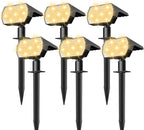 6-Pack Solar Spotlights, Waterproof Landscape LED
