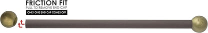 Solus SCA-335BZ-2PK 15" Aluminum Cross Arm Ladder Rest for Outdoor Lamp Posts and Poles, Easy to Mount, Maintenance Free and Weather Resistant, Bronze Bar with Gold Caps, Pack of 2