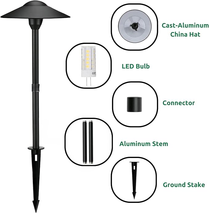Solar Pathway Lights, Waterproof LED Driveway Lights