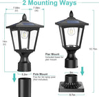 Solar Post Cap Lights for Patio, LED