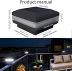 Solar Post Cap Lights, Waterproof LED