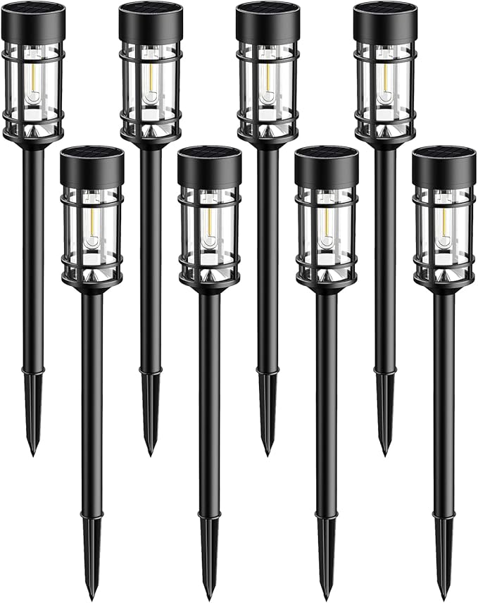 Solar Pathway Lights 8-Pack, Walkway LED