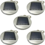 Mason Jar Lid Fairy Lights 5-Pack, Solar Patio LED