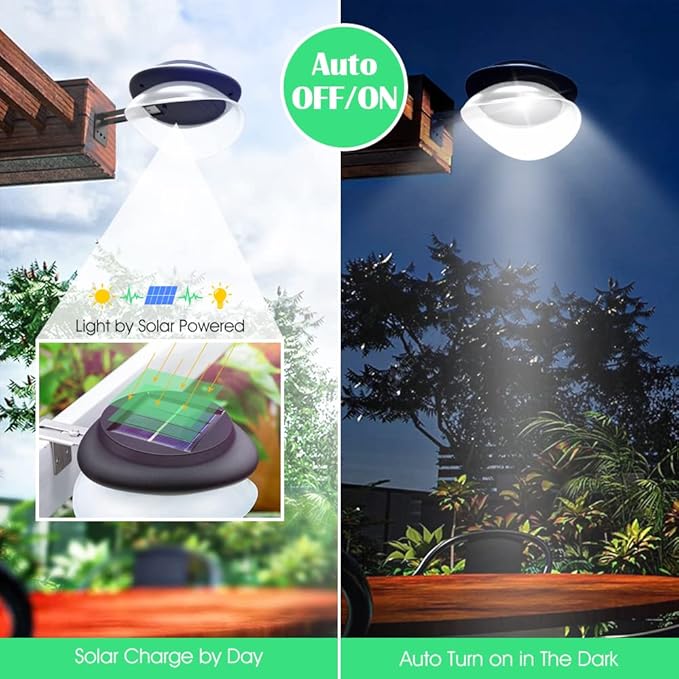 Sleek Solar Patio Lights 6-Pack, LED