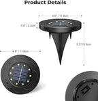 12-Pack Solar Landscape Lights for Garden