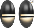 Black Solar Fence Lights, Outdoor LED
