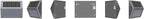 Solar Step Lights 2-Pack, Waterproof Wall