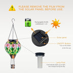 Decorative Hummingbird Solar Lanterns for Patio, Waterproof LED