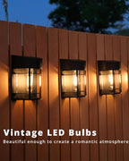 12-Pack Solar Gutter Lights, Outdoor LED