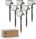 28 LED Solar Landscape Spotlights 6-Pack, LED