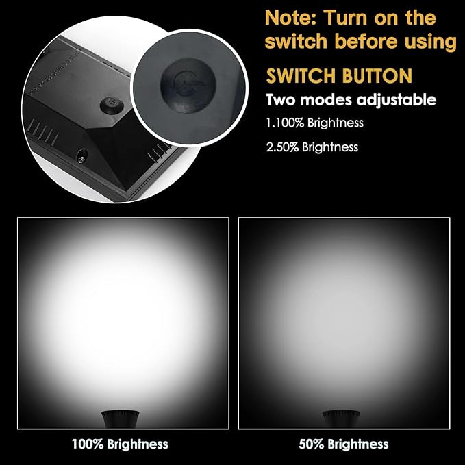 Solar Garden Spotlights 4-Pack, LED