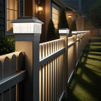 4-Pack Upgraded Solar Post Cap Lights for Patio, LED