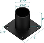 Post Light Pier Mount Adapter, 3" Heavy-Duty