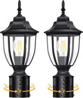 Pole Lantern with Planter, Solar Outdoor