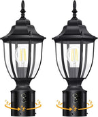 Pole Lantern with Planter, Solar Outdoor