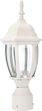 Daylight White Solar Pole Lantern, Outdoor Post Lighting