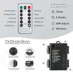 100 LED Christmas Fairy Lights, Timer Waterproof