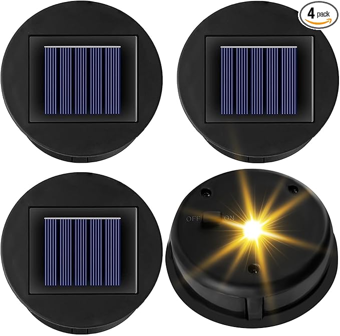 Garden Solar Lantern Set 4-Pack, Rustic Porch Lighting