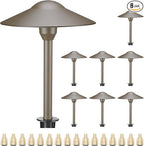 Warm White Solar Path Lights, Outdoor Driveway LED