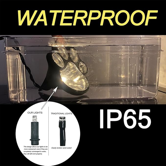 4-Pack Solar Pathway Lights, Waterproof LED Garden Lights