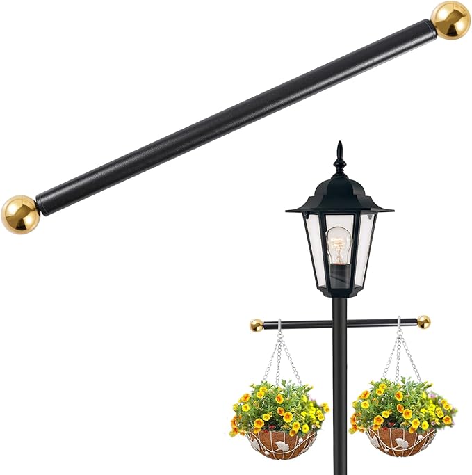 Gold Solar Fence Post Caps, Patio LED