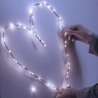 50 LED Christmas Twinkle Lights, 16ft Waterproof for Porch