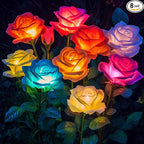 Solar Pathway Lights 8-Pack, Garden LED