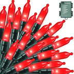 50 LED Christmas Twinkle Lights, 16ft Waterproof for Yard