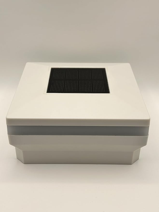 4.5" x 4.5" Composite Solar Deck Post Cap Light for a Trex Transcend Post (White)