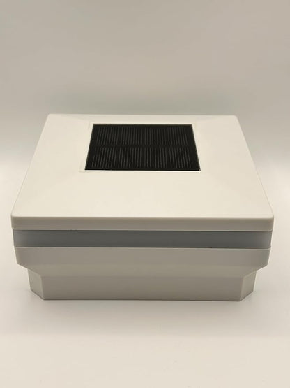 4.5" x 4.5" Composite Solar Deck Post Cap Light for a Trex Transcend Post (White)