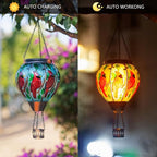 Metal Cardinal Solar Lanterns for Outdoor, Waterproof LED